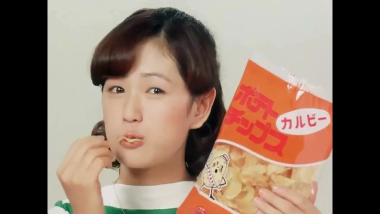 藤谷美和子のデビュー当時のCMシーン