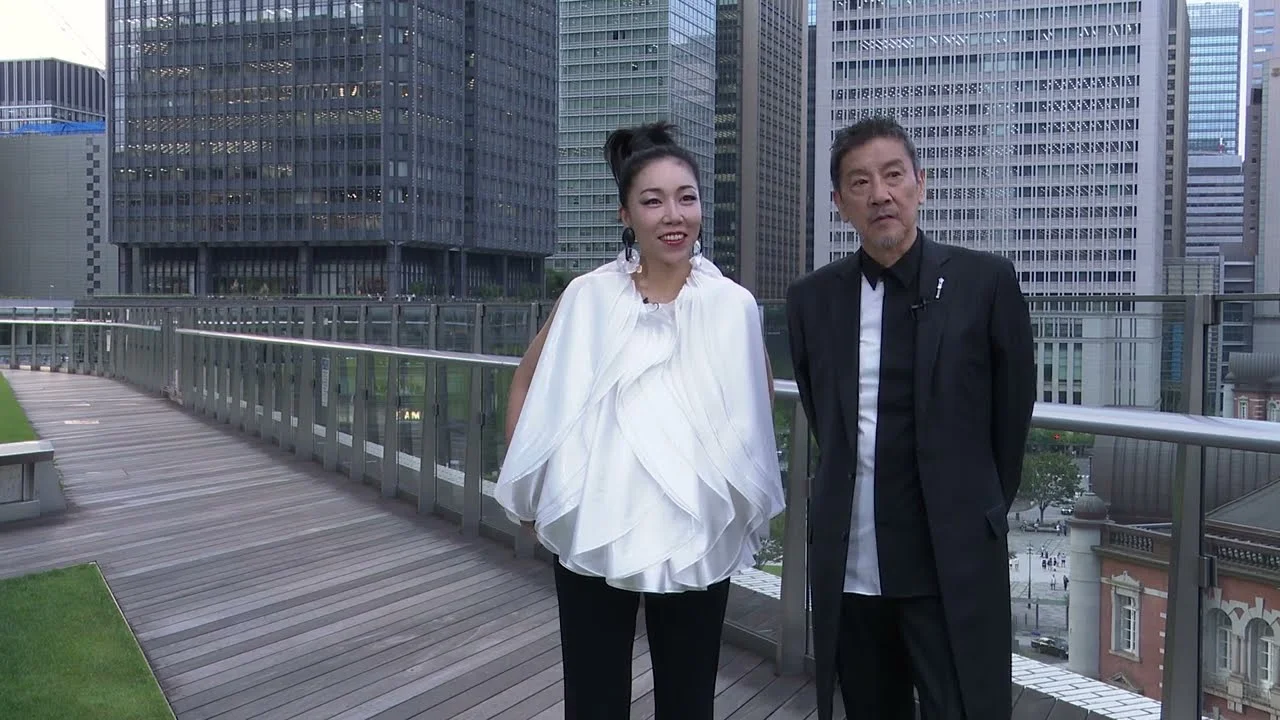 東京国際映画祭での奥田瑛二と安藤桃子