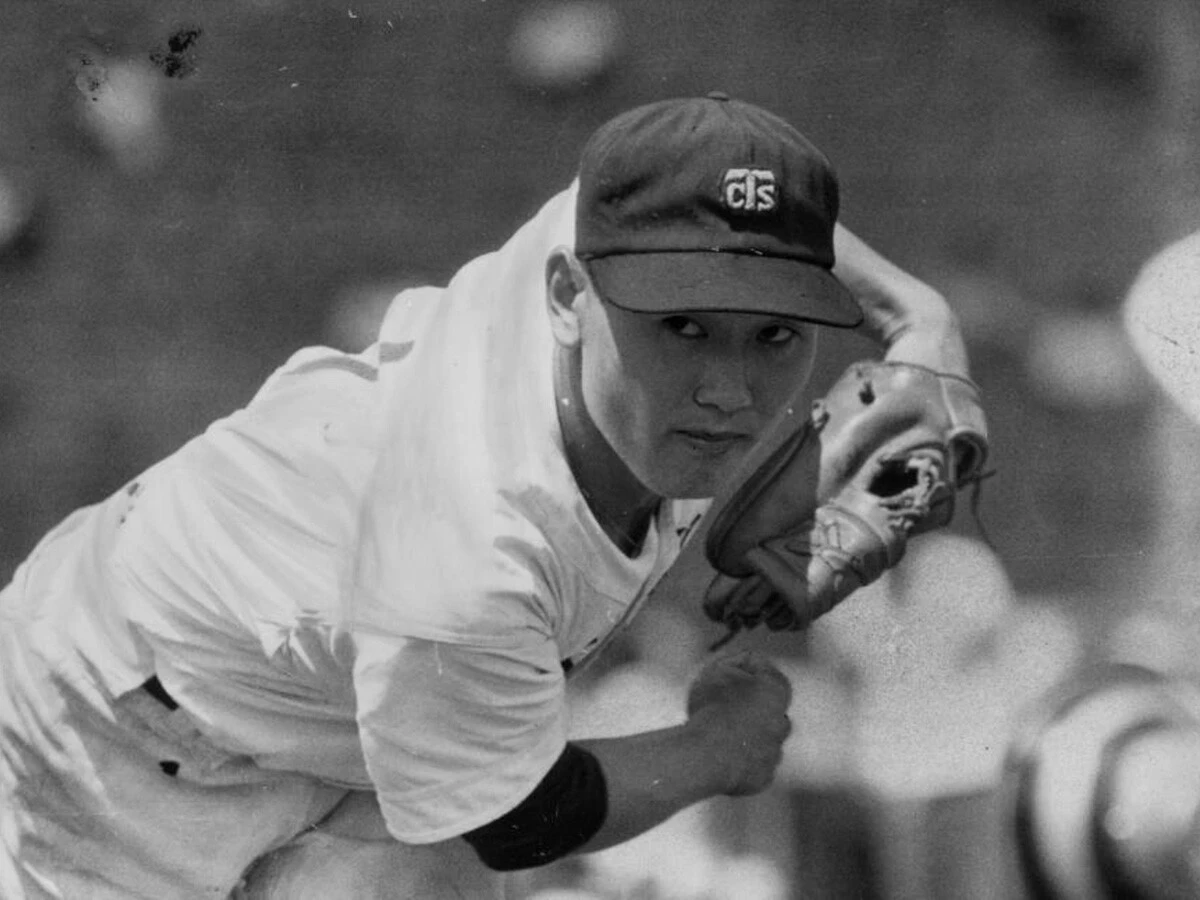 1959年19歳で中日ドラゴンズのマウンドに立つ板東英二