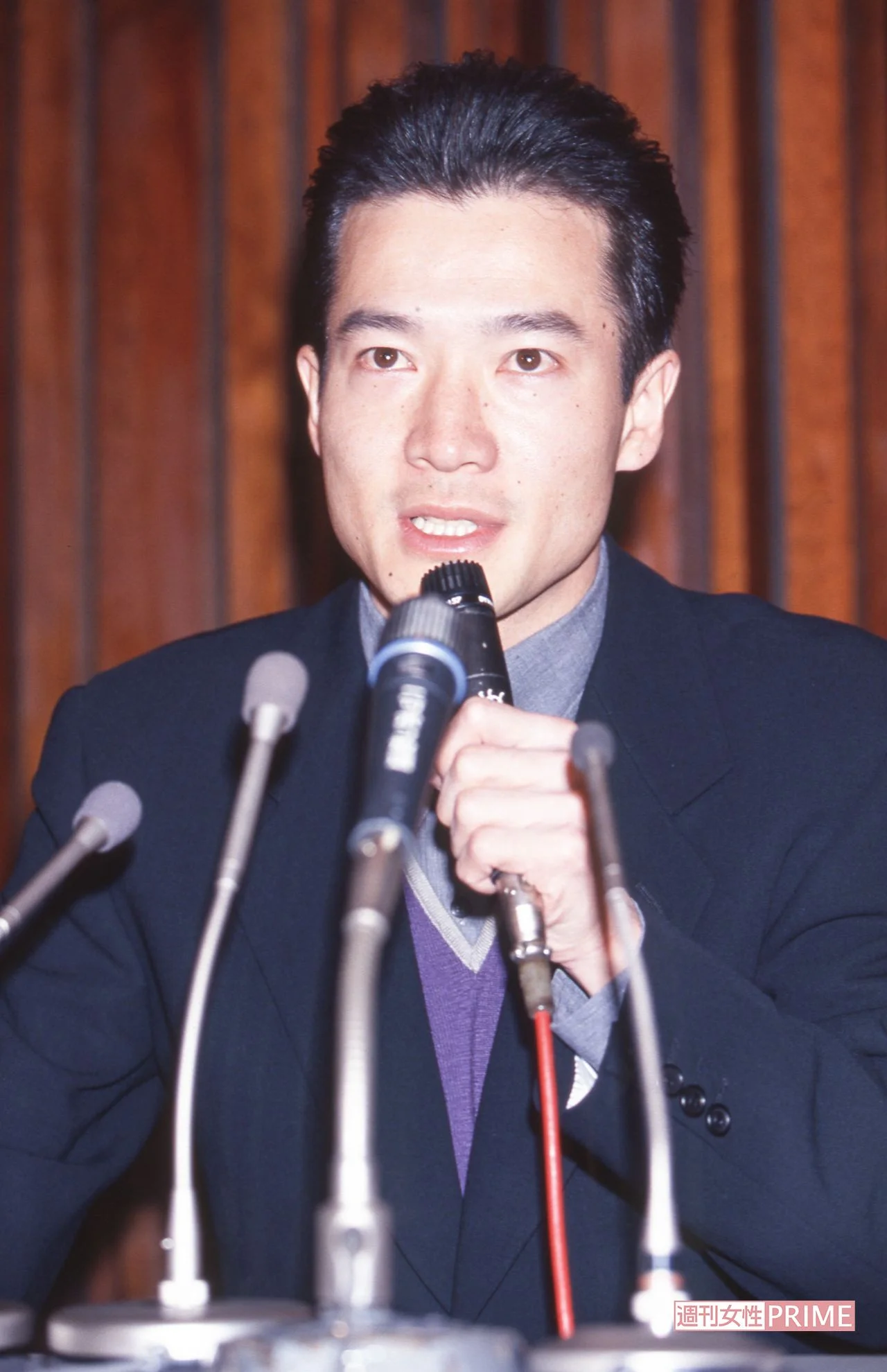 1994年独立会見での田原俊彦