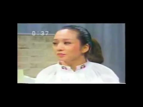 1981年のテレビ番組に出演する安奈淳