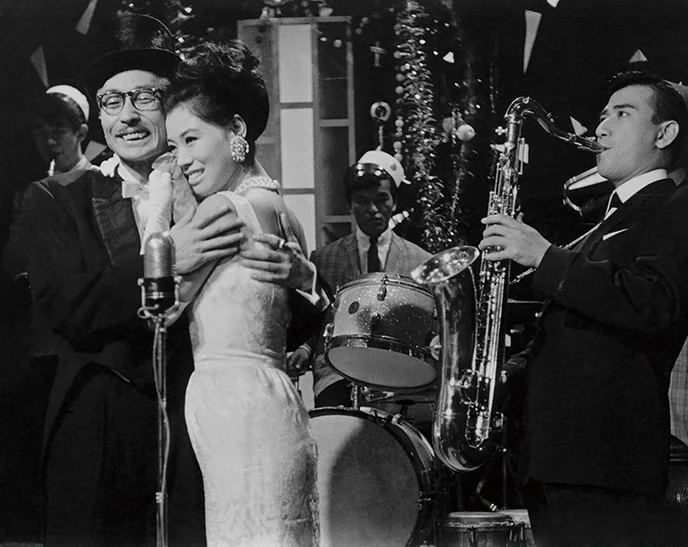 1963年公開『踊りたい夜』に出演した24歳の水谷良重