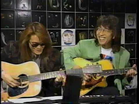 1992年から1993年の音楽特番に出演するタモリの顔画像