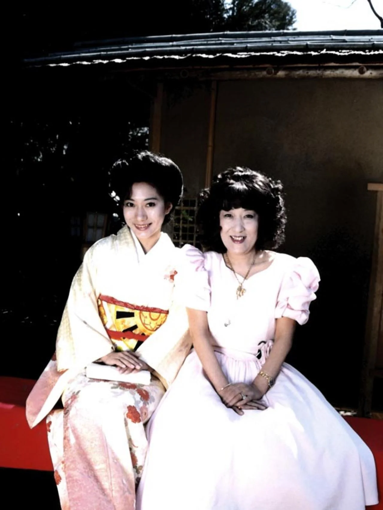 1990年ごろの山村紅葉と母の山村美紗