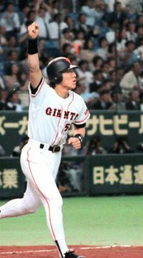 1994年5月31日サヨナラ本塁打を放った巨人の松井秀喜 19歳