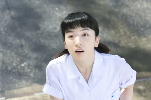 2018年のNHK連続テレビ小説「半分、青い。」で楡野鈴愛を演じる永野芽郁 18歳